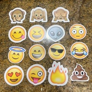 15 Big Emoji Stickers!